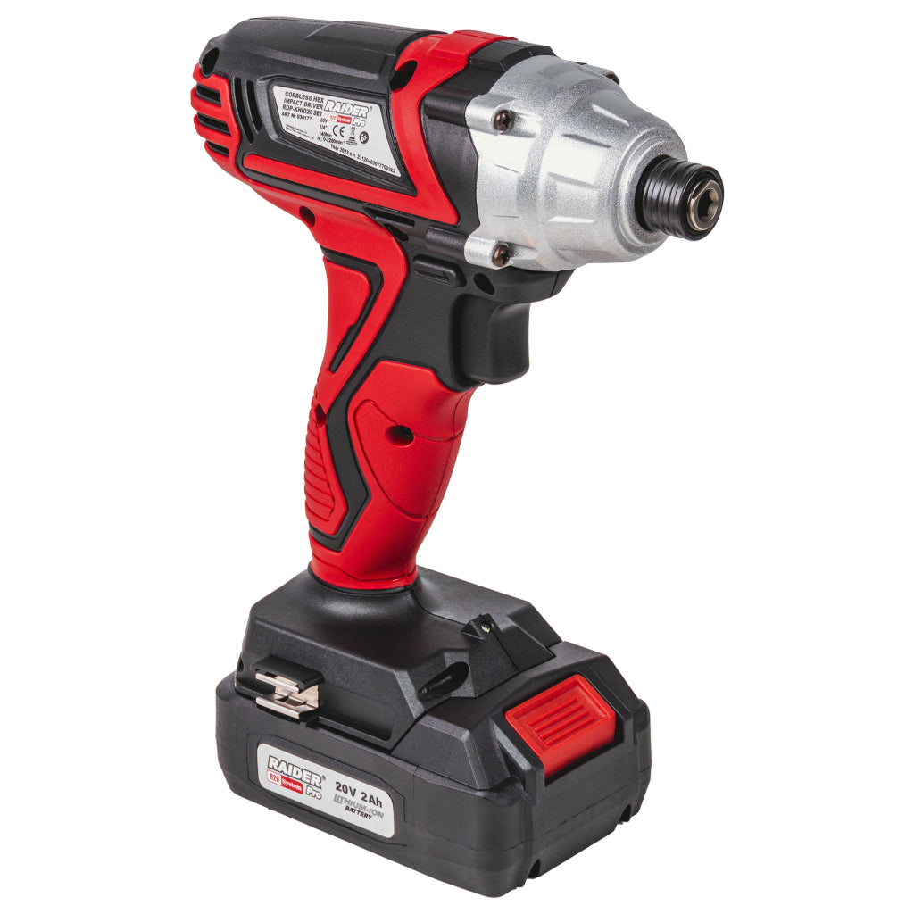 Raider R20 Masina insurubat cu impact 20V HEX1/4" 140Nm 2.0Ah RDP-KHID20