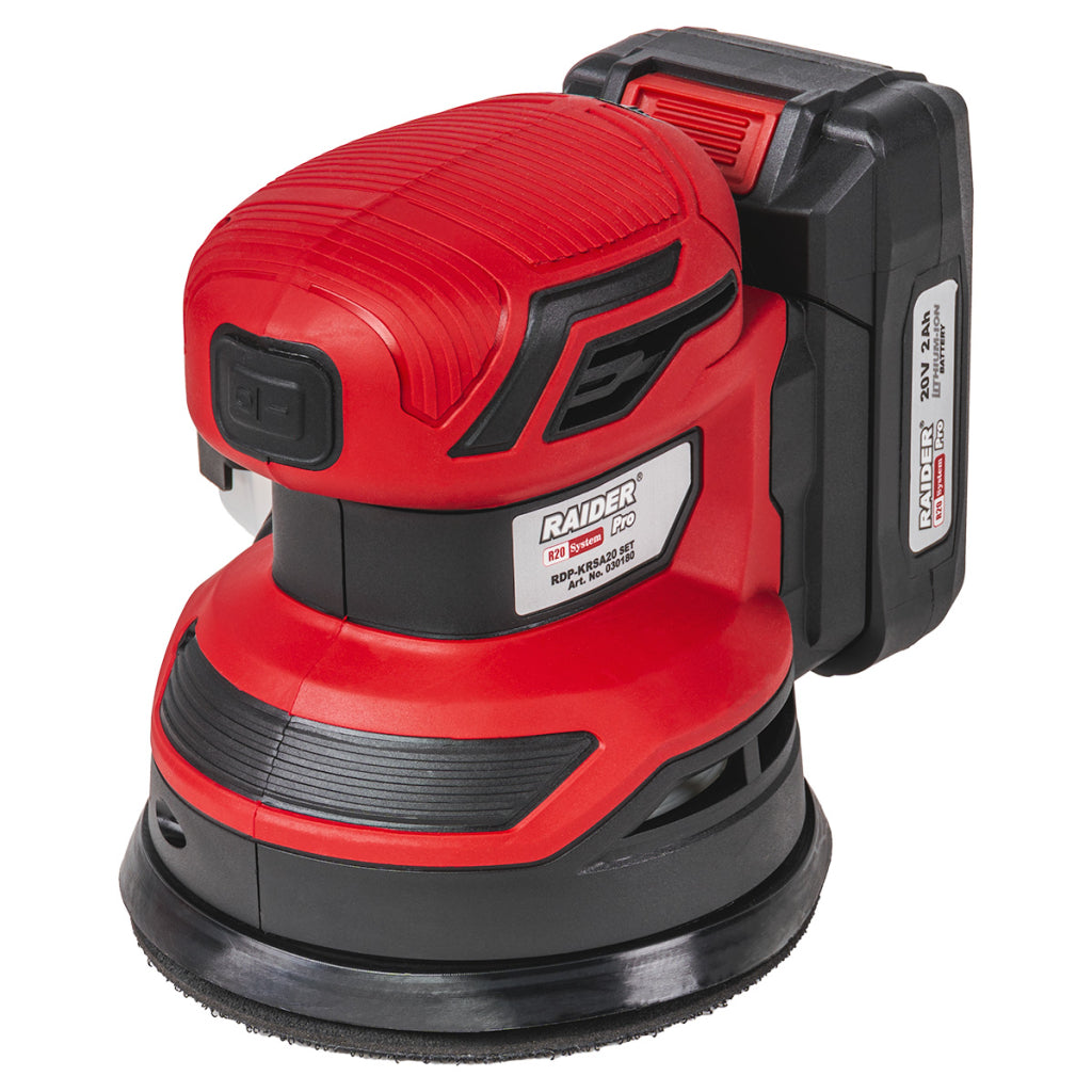 Raider R20 Slefuitor orbital 20V Ø125mm viteza variabila 2.0Ah RDP-KRSA20