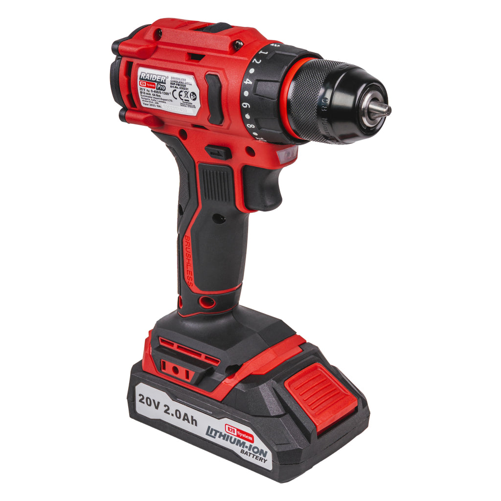 Raider R20 Masina de gaurit si insurubat 20V 2.0Ah 44Nm RDP-PBCD20