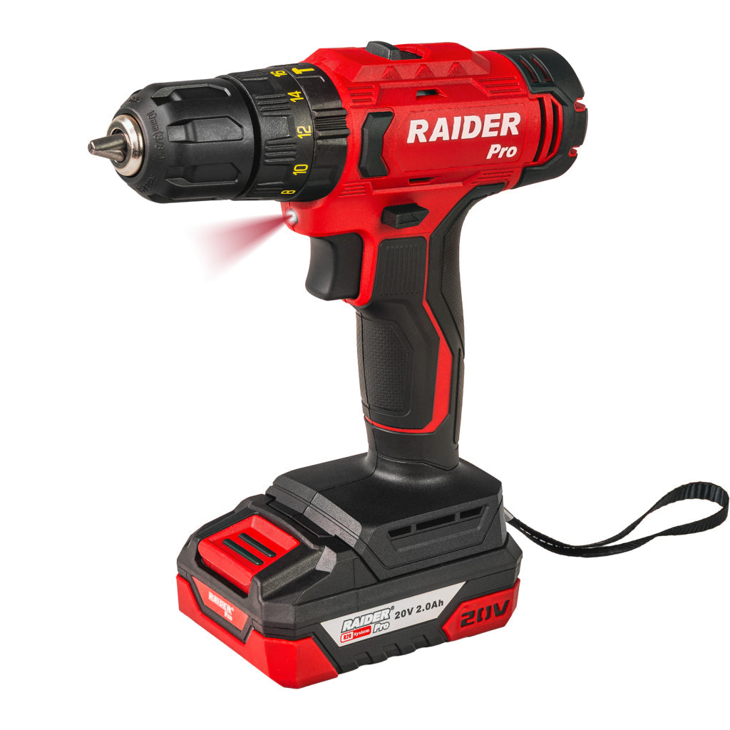 Raider R20 trusa bormasina si masina insurubat cu impact 1/2" 320Nm 2x2.0Ah RDP-PCDIW20