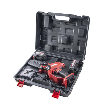 Raider R20 Fierastrau de gradina cu lant si lama 20V 100mm 2.0 + 4.0Ah RDP-SBGP20