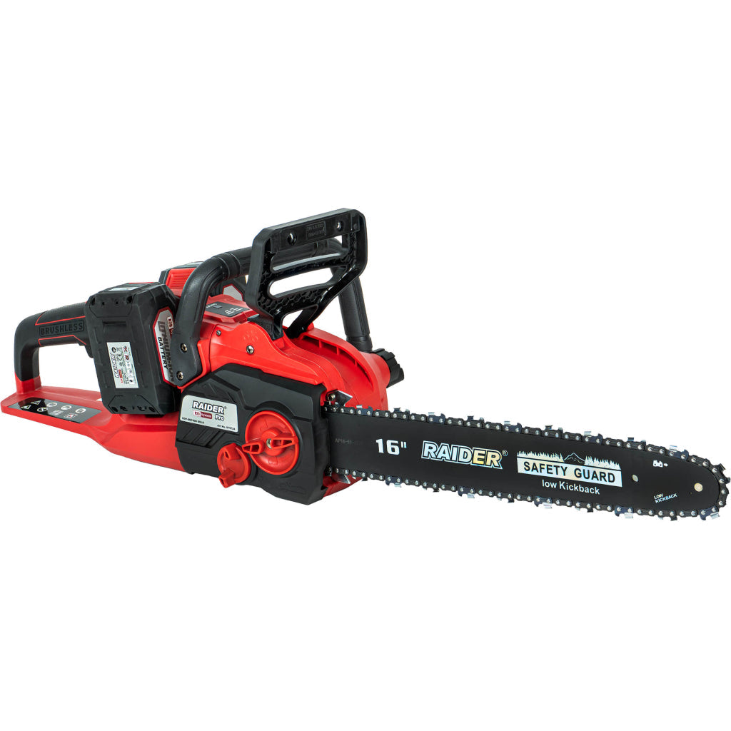 Raider R20 Fierastrau electric cu lant si lama 40V 400mm 2x4.0Ah RDP-SBCS20