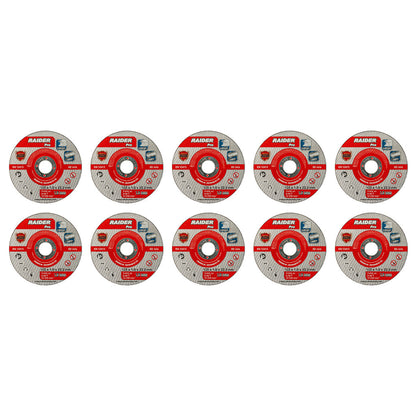 Raider Set 10 discuri pentru taiat otel-inox 125х1mm A60T RDP