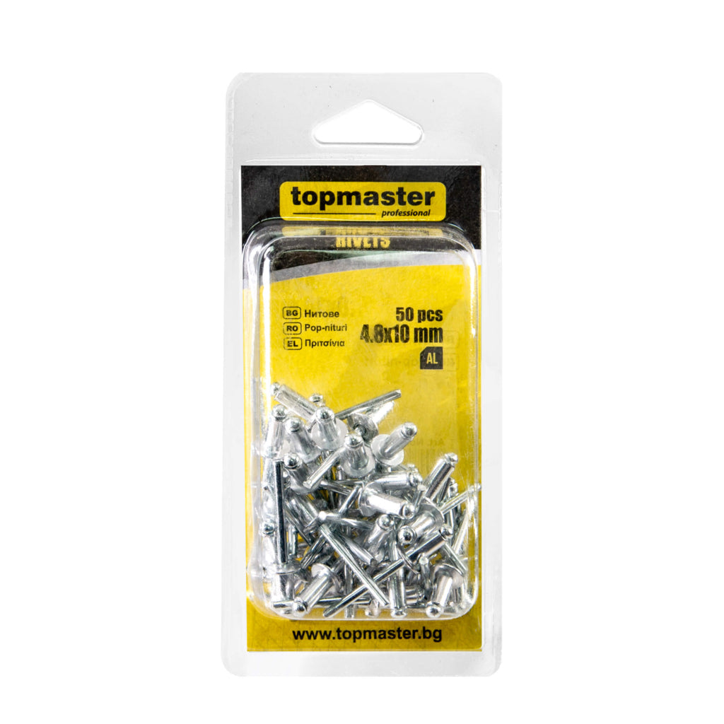 Set 50/40 pop-nituri din aluminiu Ø4.8 mm Topmaster Professional