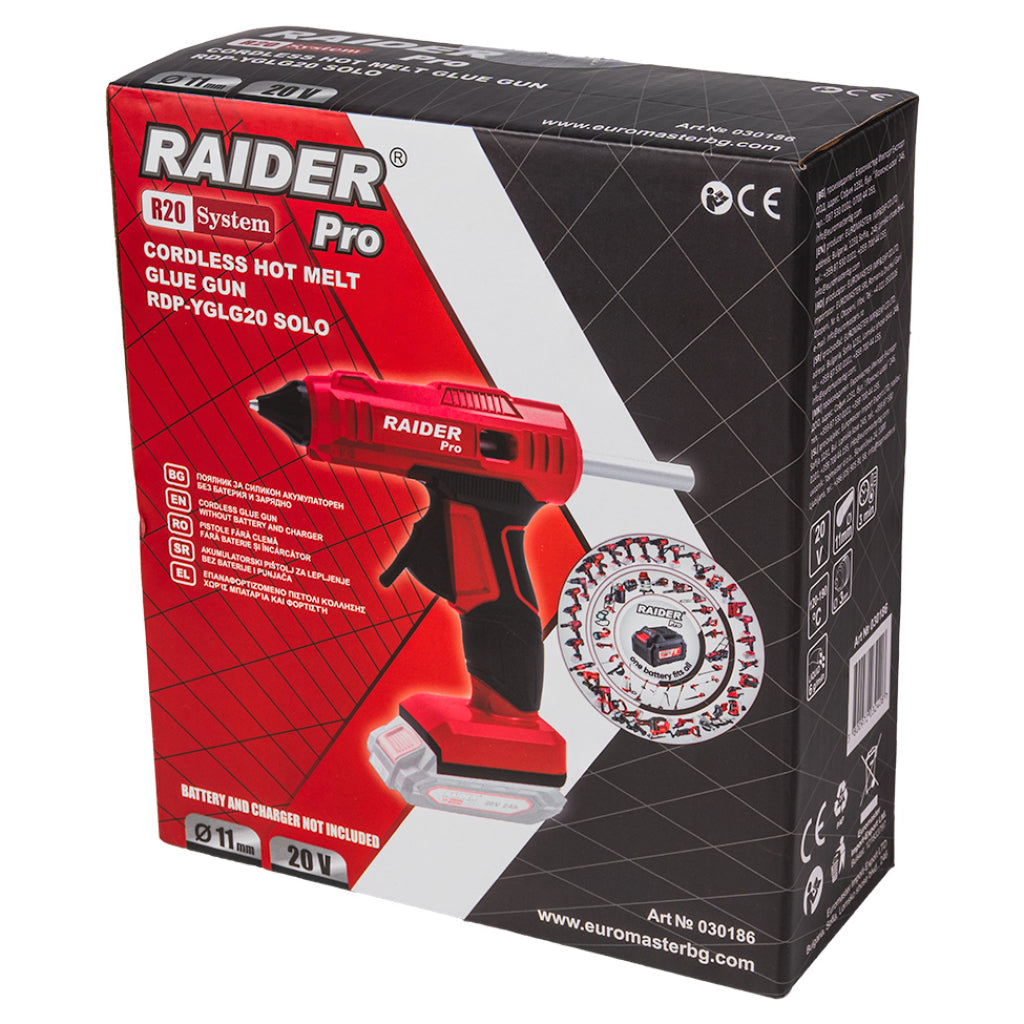 Raider R20 Pistol de lipit cu batoane de silicon ø11 SOLO RDP-YGLG20