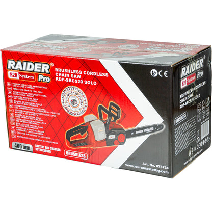 Raider R20 Fierastrau electric cu lant si lama 40V 400mm SOLO RDP-SBCS20