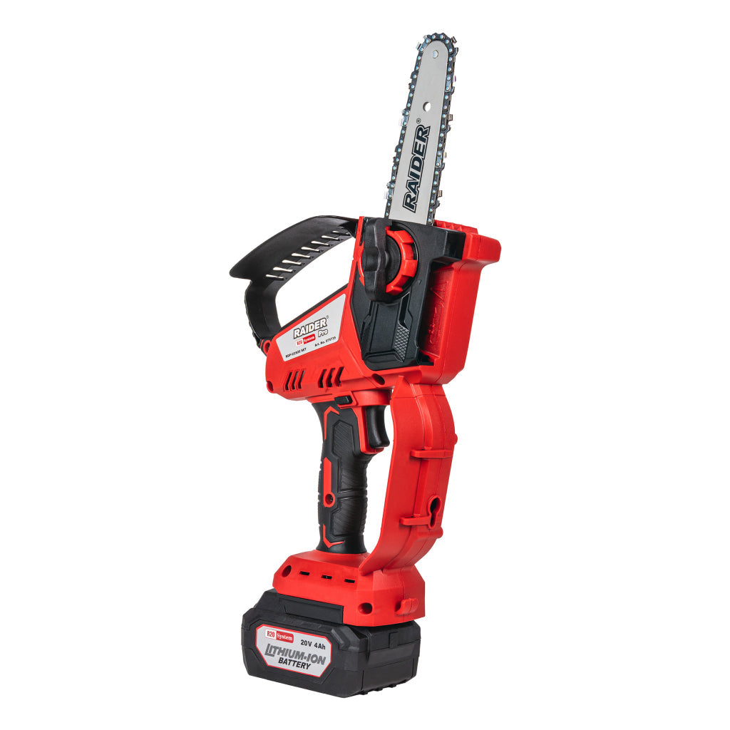 Raider R20 Fierastrau de gradina cu lant si lama 20V 150mm 2.0Ah RDP-CCS20