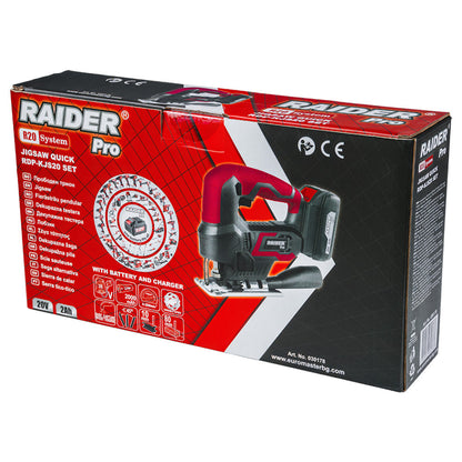 Raider R20 Fierastrau pendular prindere rapida 80mm 2.0Ah RDP-KJS20