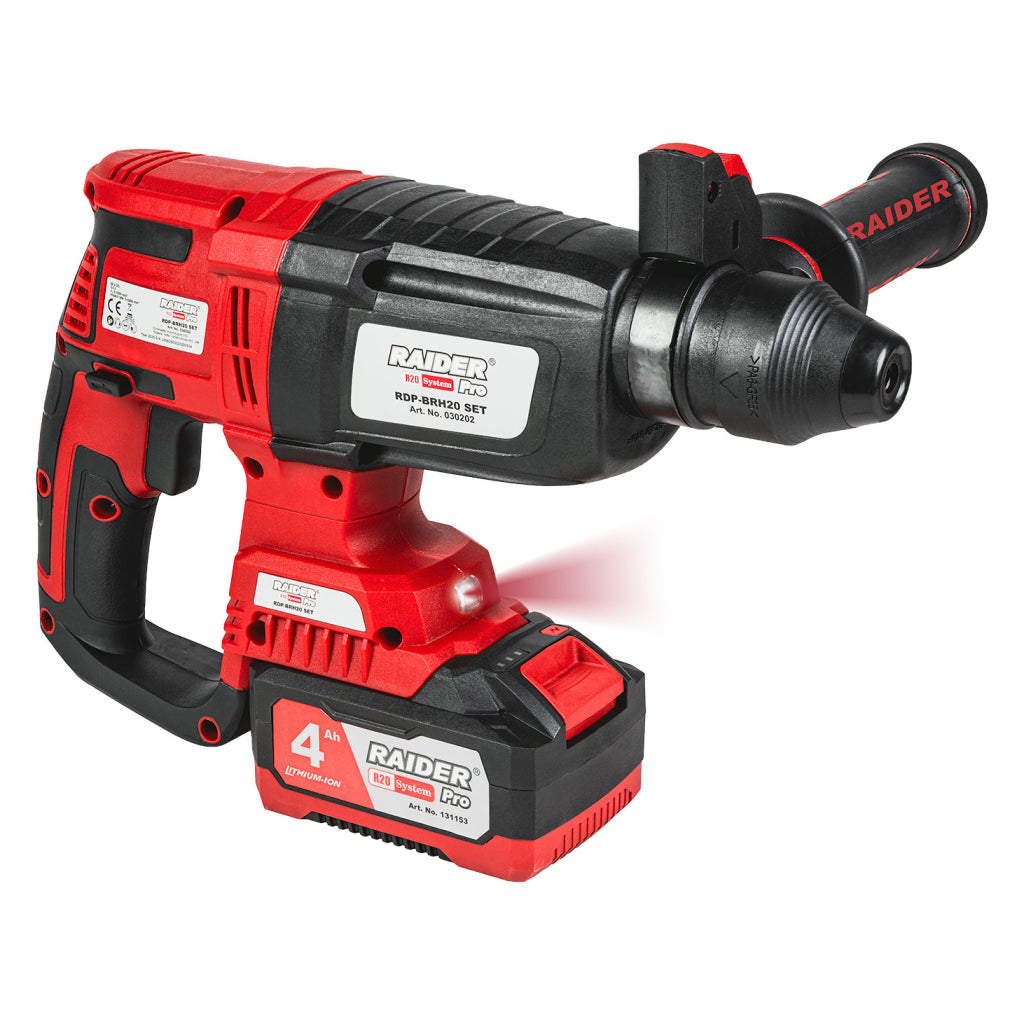 Raider R20 Ciocan rotopercutor SDS 20V 4.0Ah 3J RDP-BRH20