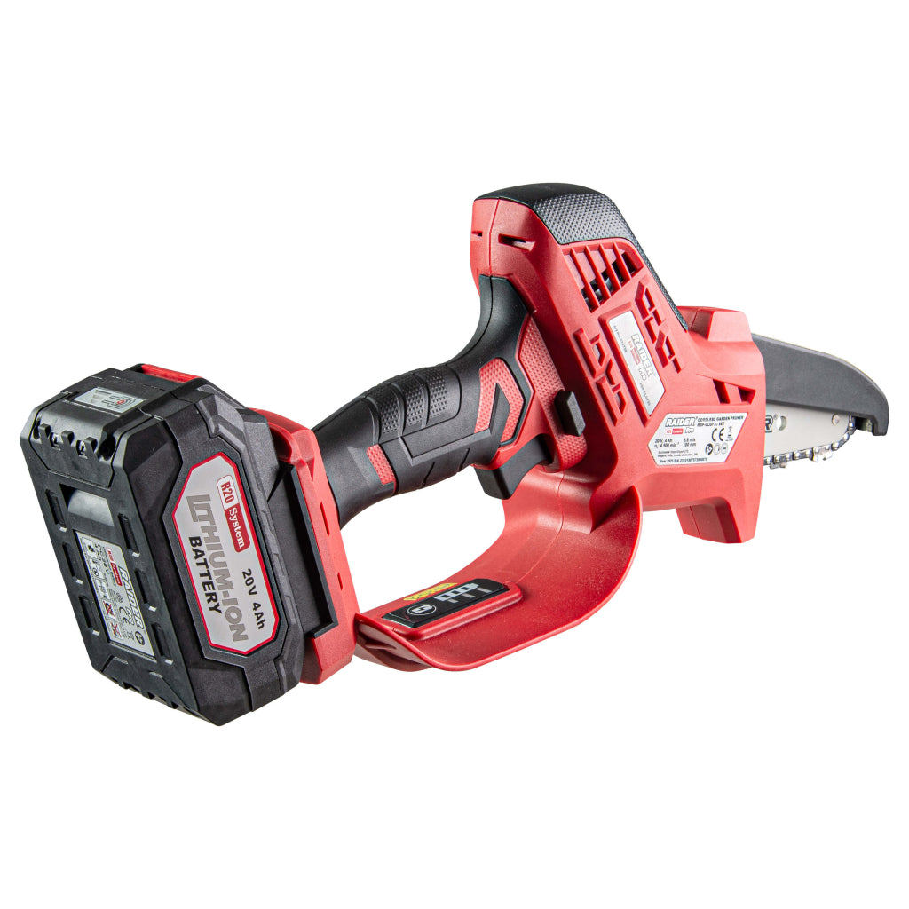 Raider R20 Fierastrau de gradina cu lant si lama 20V 100mm 4.0Ah RDP-GLGP20
