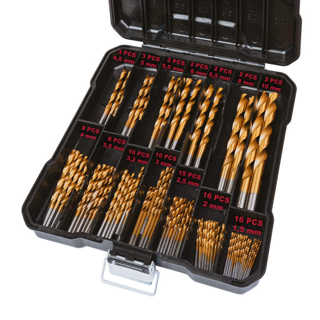 Raider trusa universala 99 burghie HSS+TIN pentru metal