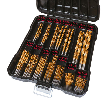 Raider trusa universala 99 burghie HSS+TIN pentru metal