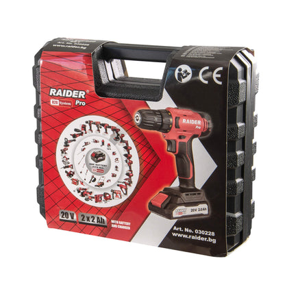 Raider R20 Masina de gaurit si insurubat 20V 2x2.0Ah 44Nm RDP-SPCD20