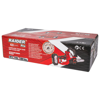 Raider R20 Fierastrau de gradina cu lant si lama 20V 150mm 2.0Ah RDP-CCS20