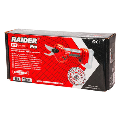 Raider R20 Foarfeca de gradina 20V 25mm SOLO RDP-BPSH20