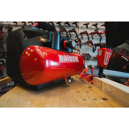 Raider R20 Compresor aer 40V cu butelie de 6L 98L/min 9bar SOLO RDP-J6AC20