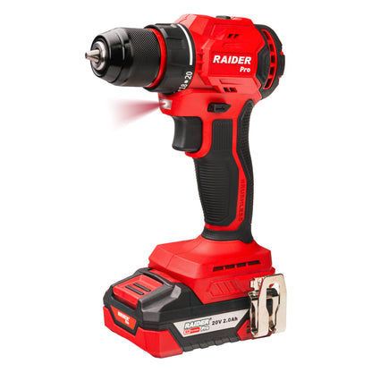 Raider R20 trusa bormasina polizor unghiular cheie impact si casti bluetooth cadou 20V 2x2.0Ah RDP