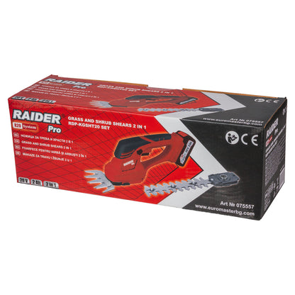 Raider R20 Foarfeca 20V pentru iarba si gard viu 2.0Ah RDP-KGSHT20