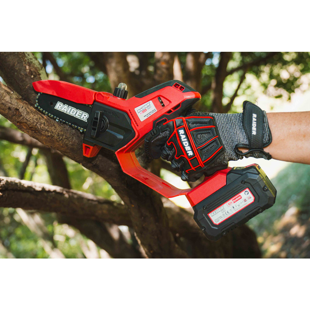 Raider R20 Fierastrau de gradina cu lant si lama 20V 150mm SOLO RDP-KCCS20
