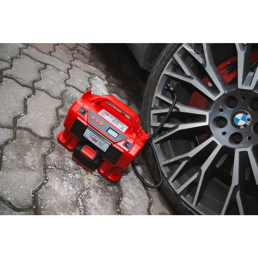 Raider R20 Compresor aer 20V & 12V 11 bari Display LED SOLO RDP-JAC20
