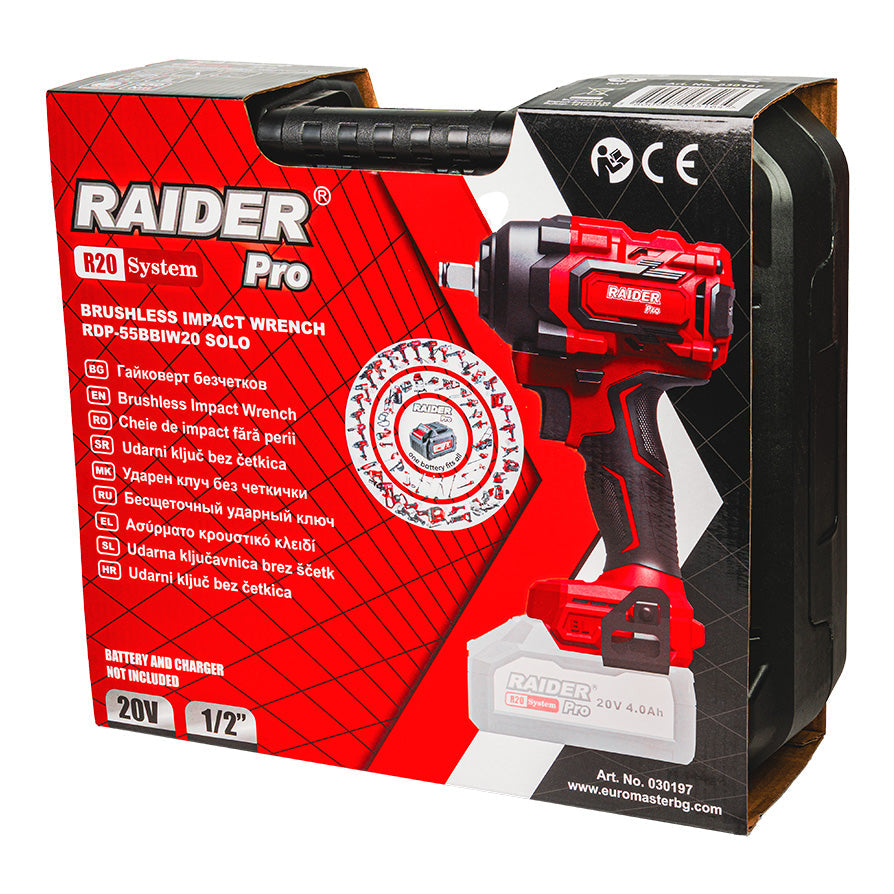 Raider R20 Masina insurubat cu impact 20V 1/2" 900Nm SOLO RDP-90BBIW20