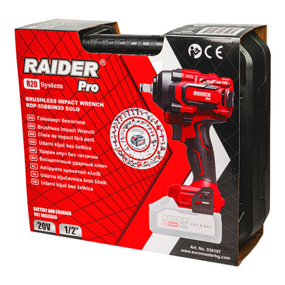 Raider R20 Masina insurubat cu impact 20V 1/2" 900Nm SOLO RDP-90BBIW20