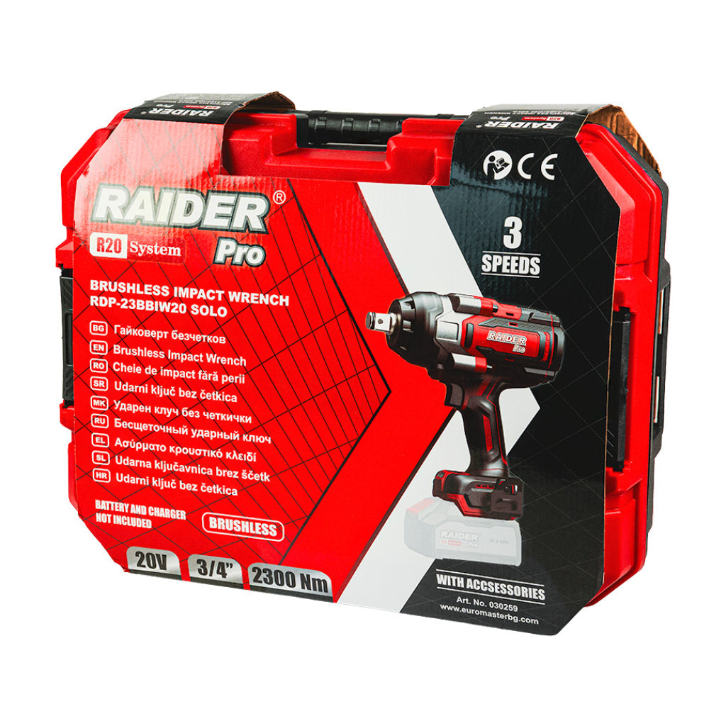 Raider R20 Masina insurubat cu impact 20V 3/4" 2300Nm SOLO RDP-23BBIW20