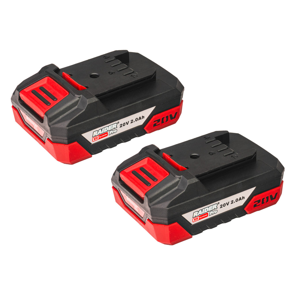 Raider R20 trusa bormasina polizor unghiular cheie impact si casti bluetooth cadou 20V 2x2.0Ah RDP