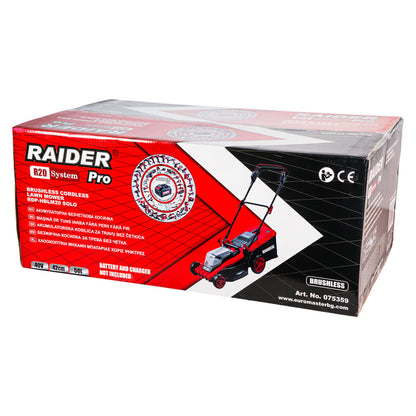 Raider R20 Masina tuns iarba brushless 40V 37cm 35L SOLO RDP-BCLM20