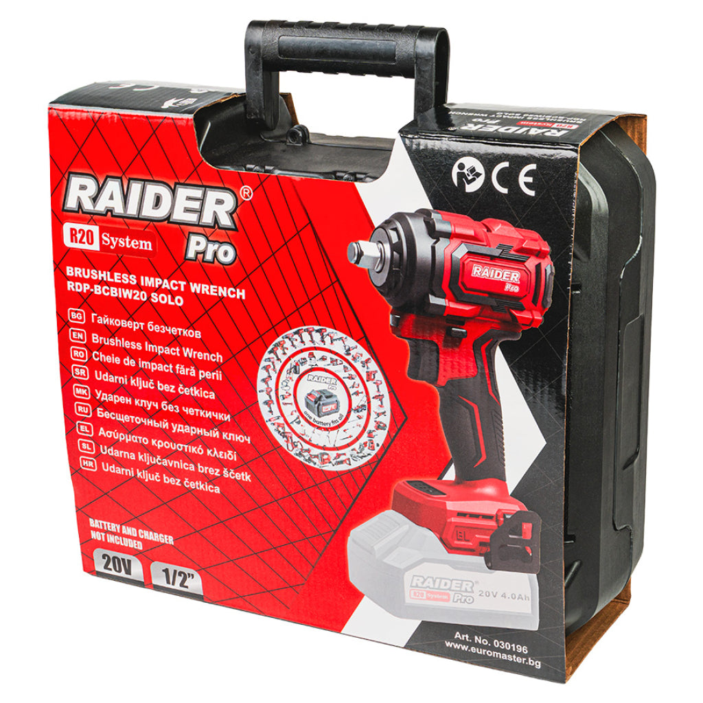 Raider R20 Masina insurubat cu impact 20V 1/2" 550Nm SOLO RDP-55BCBIW20