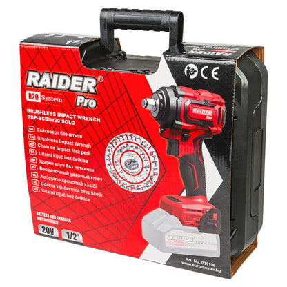 Raider R20 Masina insurubat cu impact 20V 1/2" 550Nm SOLO RDP-55BCBIW20