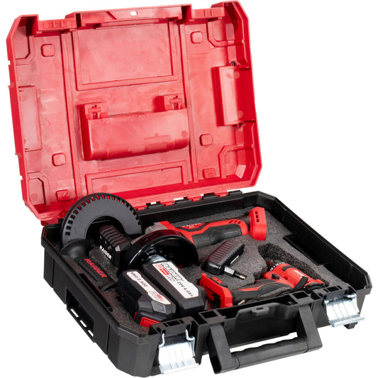 Raider R20 trusa bormasina si polizor unghiular 2.0 + 4.0Ah RDP-PBCDI20&SPAG20