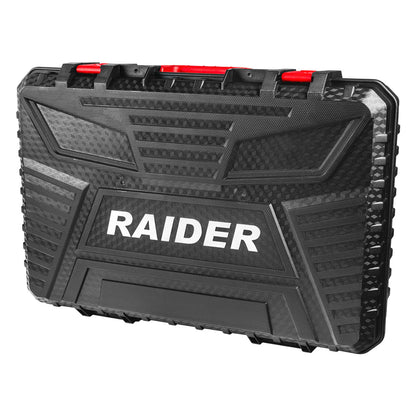 Raider R20 trusa bormasina polizor unghiular cheie impact si casti bluetooth cadou 20V 2x2.0Ah RDP
