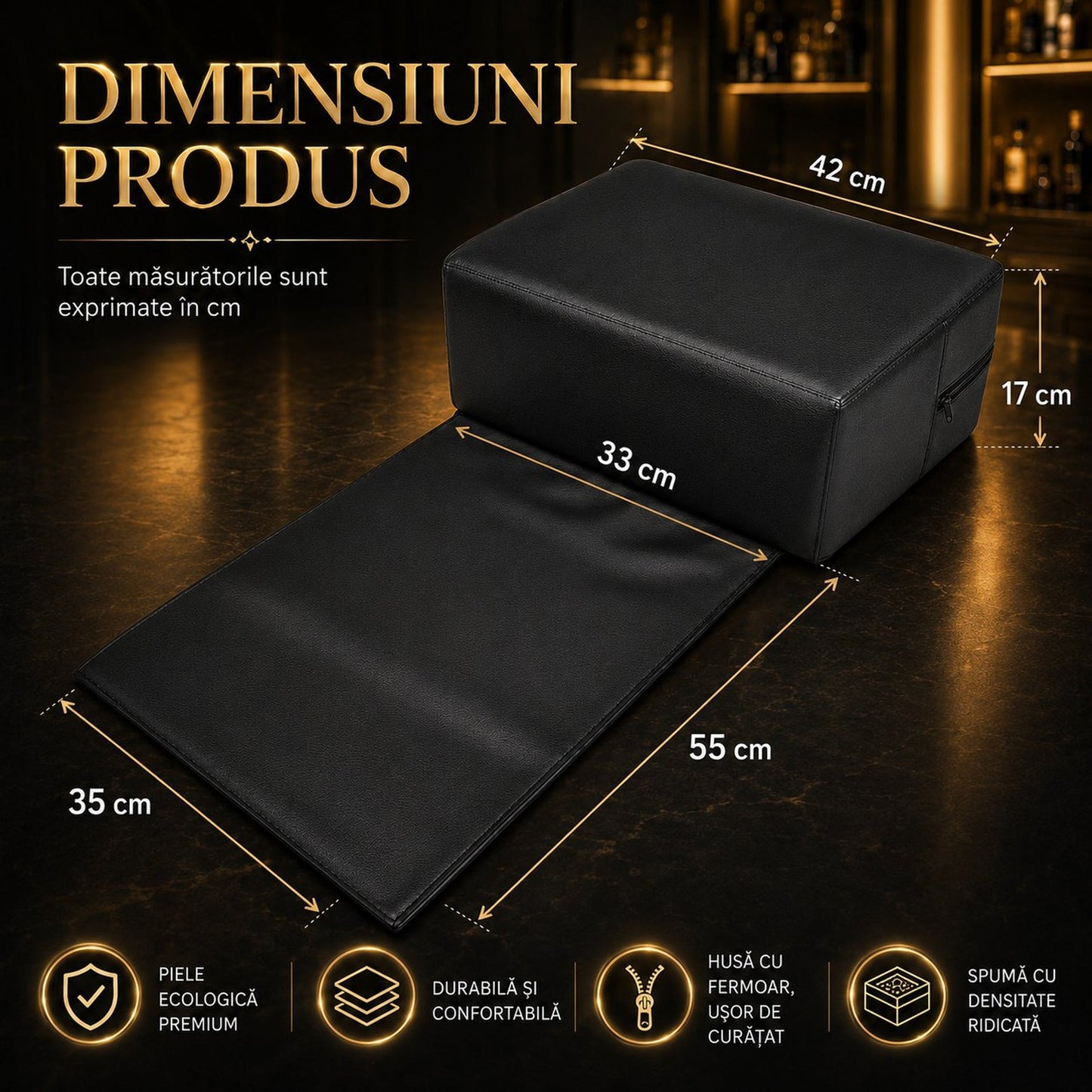 Perna de inaltare Timebox, Negru