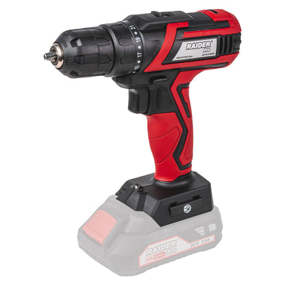 Raider R20 Masina de gaurit si insurubat 20V, SOLO, 44Nm, 10mm, RDP-KCD20