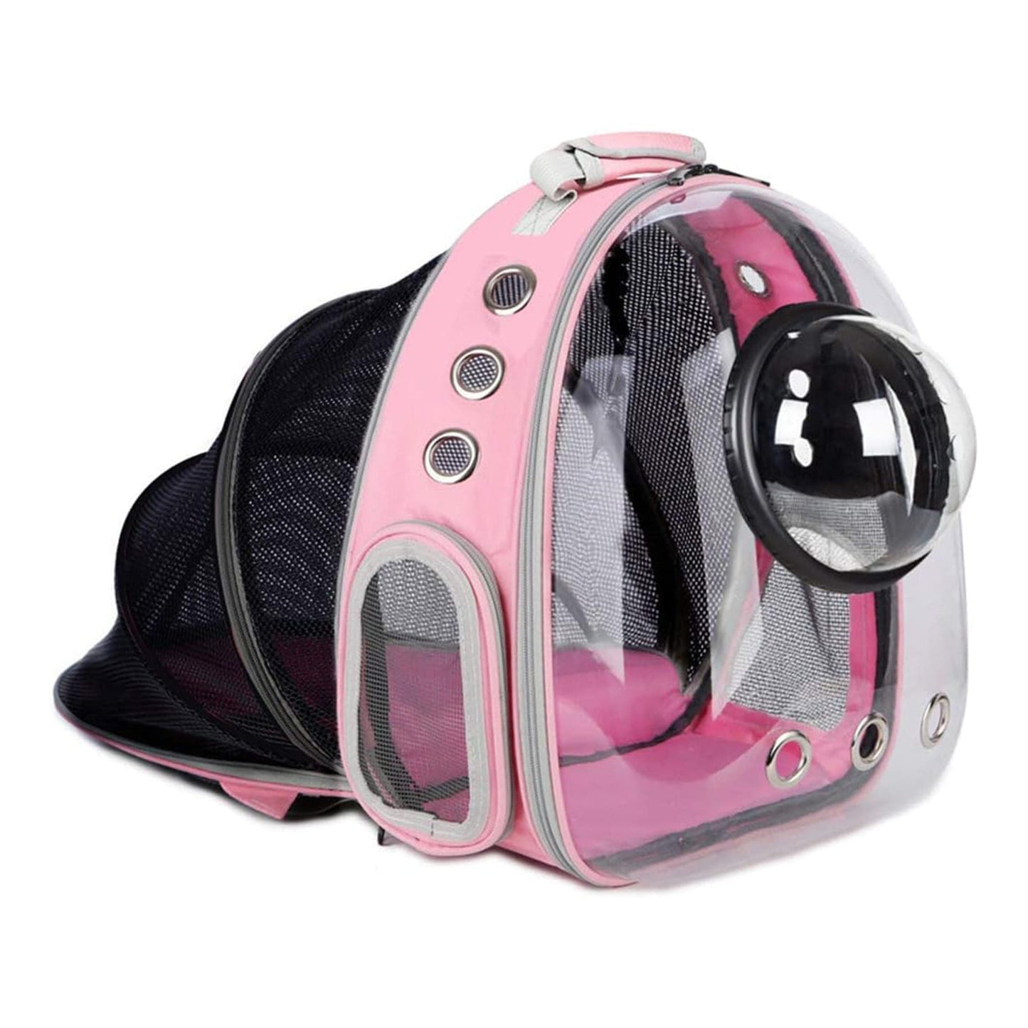 Rucsac Transparent Extensibil pentru Pisici si Caini de Talie Mica