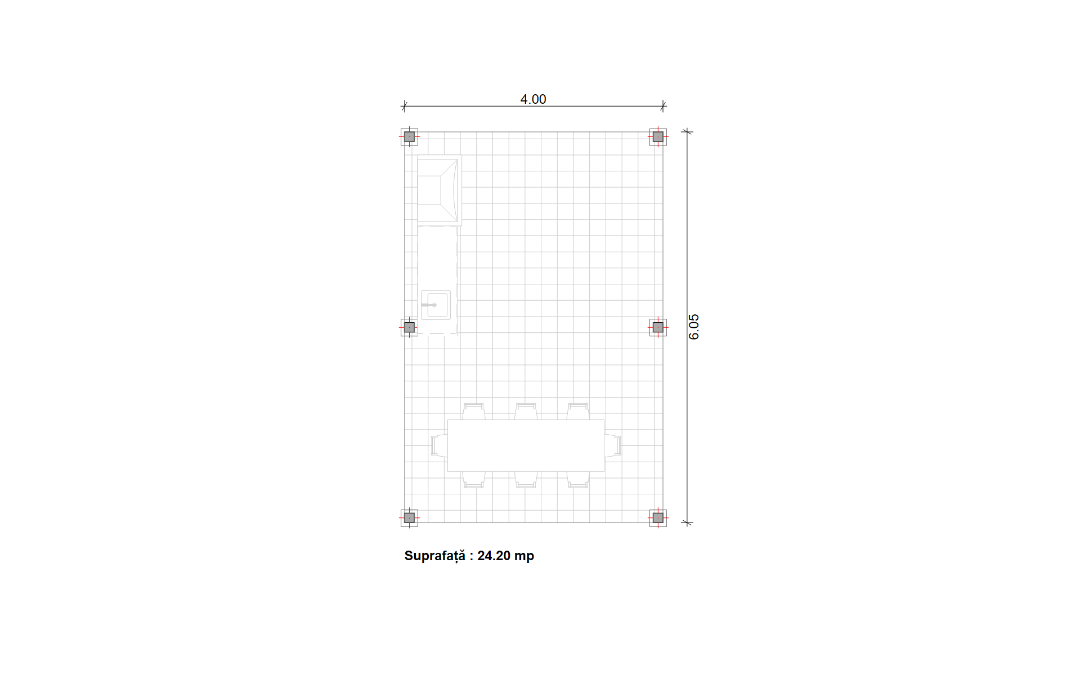 Foișor lemn 6x4m - Nordic