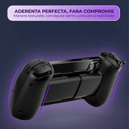 Gamepad Controller Gaming Wireless cu Joystick Hall, Bluetooth 5.0, Negru
