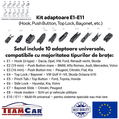 Stergatoare OPEL Zafira B (2005–2011) TeamCar® Flat – Set Complet
