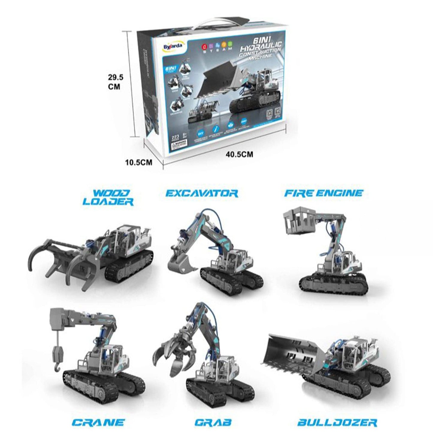 Set Educativ 6 in 1 de Constructie Hidraulica pentru Copii 8, 12 Ani