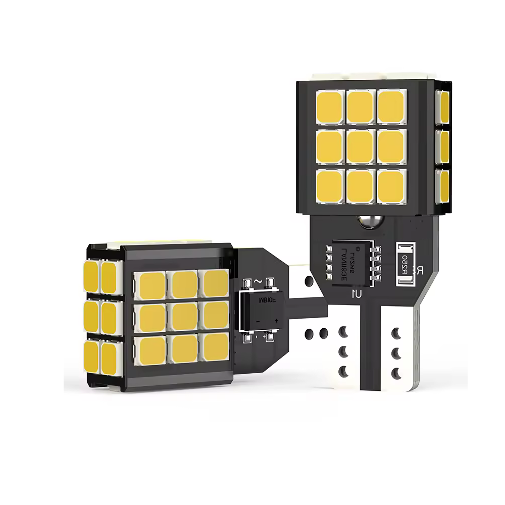 Set 2 x bec LED T15 W16W WY16W LUSMAR™ 1100 lm, Canbus - fara eroare - off-road