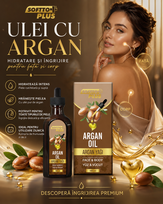 Ulei cu Argan - Hidratare Intensă pentru Față și Corp