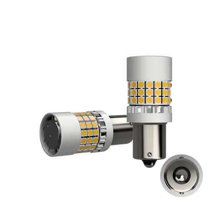 Set 2 x bec LED BA15S P21W LUSMAR™ 7000 lm Canbus - fara eroare - off-road