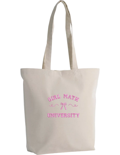 Girl math tote bag