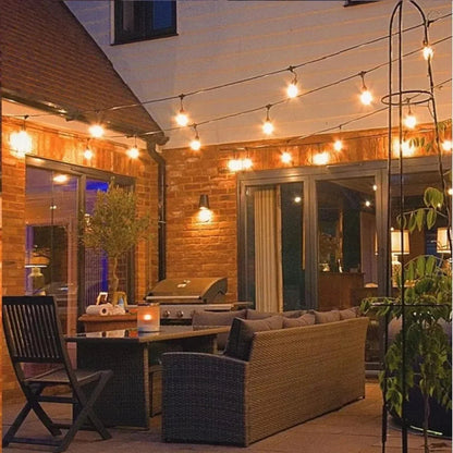 Ghirlanda luminoasa, solara, decorativa, interconectabila, Naimeed D6083, 5m, 10 Becuri LED, Lumina Alb Cald