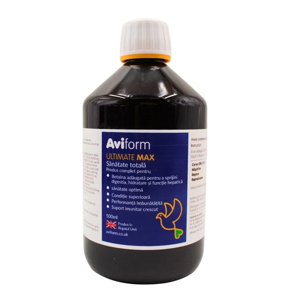 Aviform Ultimate Max – supliment complet pentru porumbei de competiție
