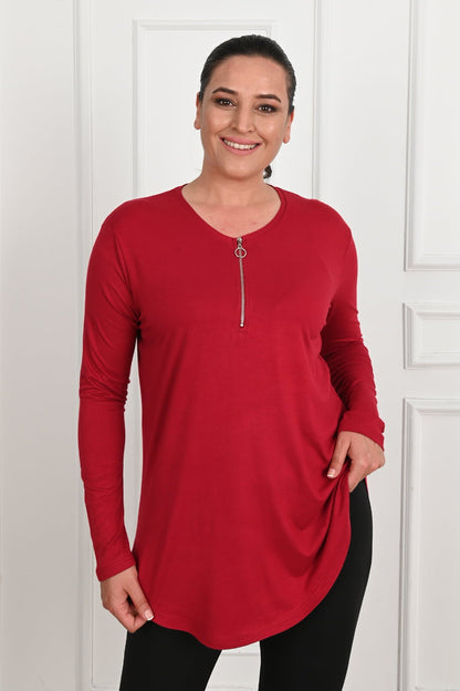 Bluza dama marimi mari cu fermoar 1387-23