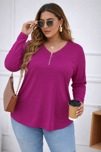 Bluza dama marimi mari cu fermoar 1387-23