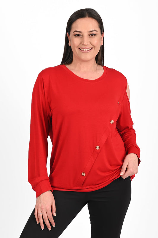 Bluza dama marimi mari cu capse 1390-23