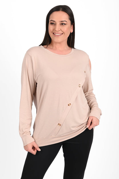 Bluza dama marimi mari cu capse 1390-23